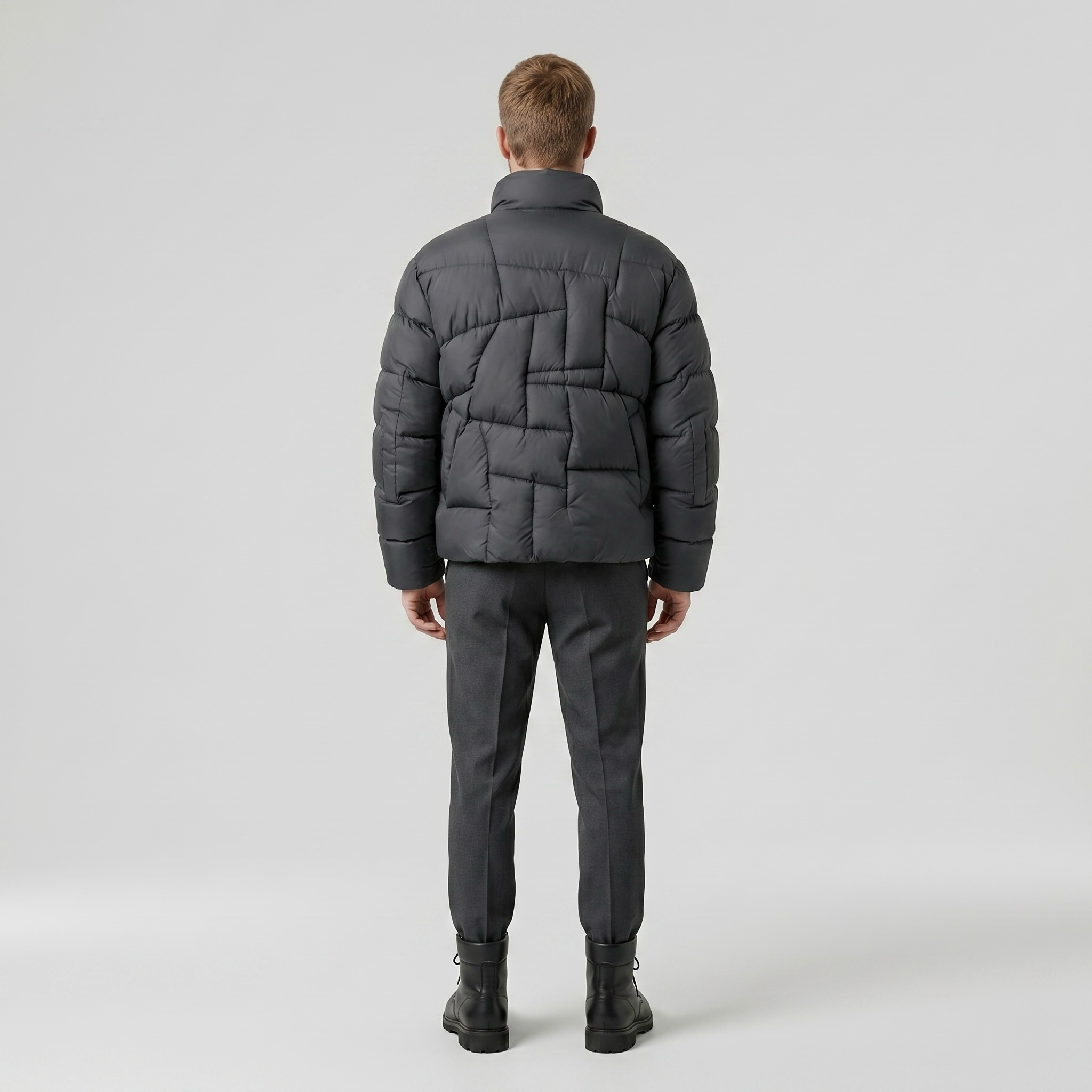 Arctic Form Quilted Puffer Jacket with Sculpted Panel Quilting