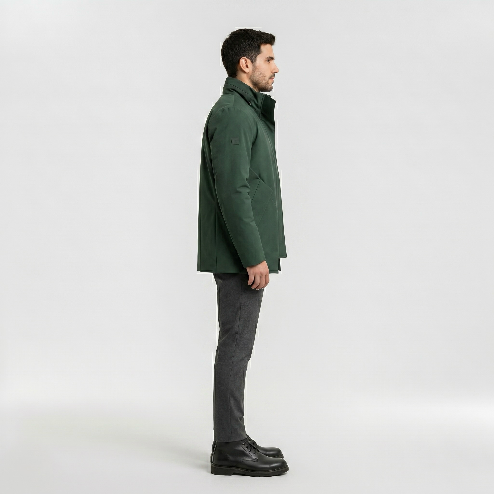 Precision Edge Minimalist Utility Jacket with Streamlined Silhouette