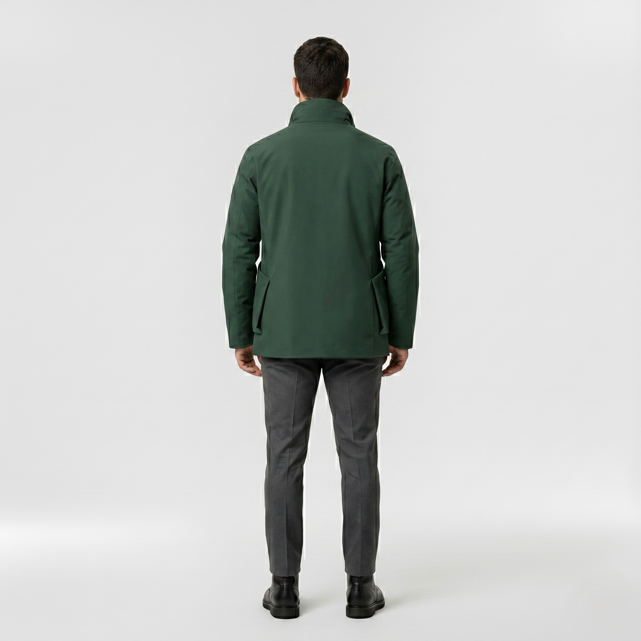 Precision Edge Minimalist Utility Jacket with Streamlined Silhouette