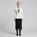 Sculpt Flair Precision Blazer with Flared Architectural Lines