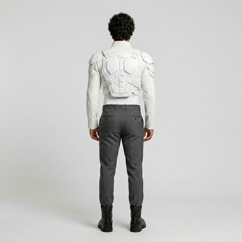 Apex Shield Futuristic Armor Top with Sculpted Panel Detailing