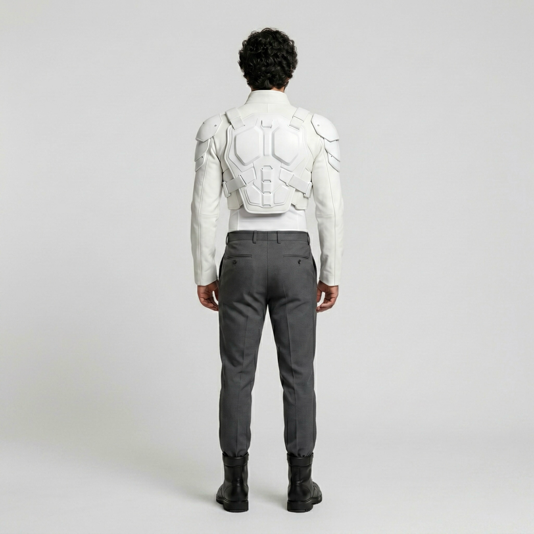 Apex Shield Futuristic Armor Top with Sculpted Panel Detailing
