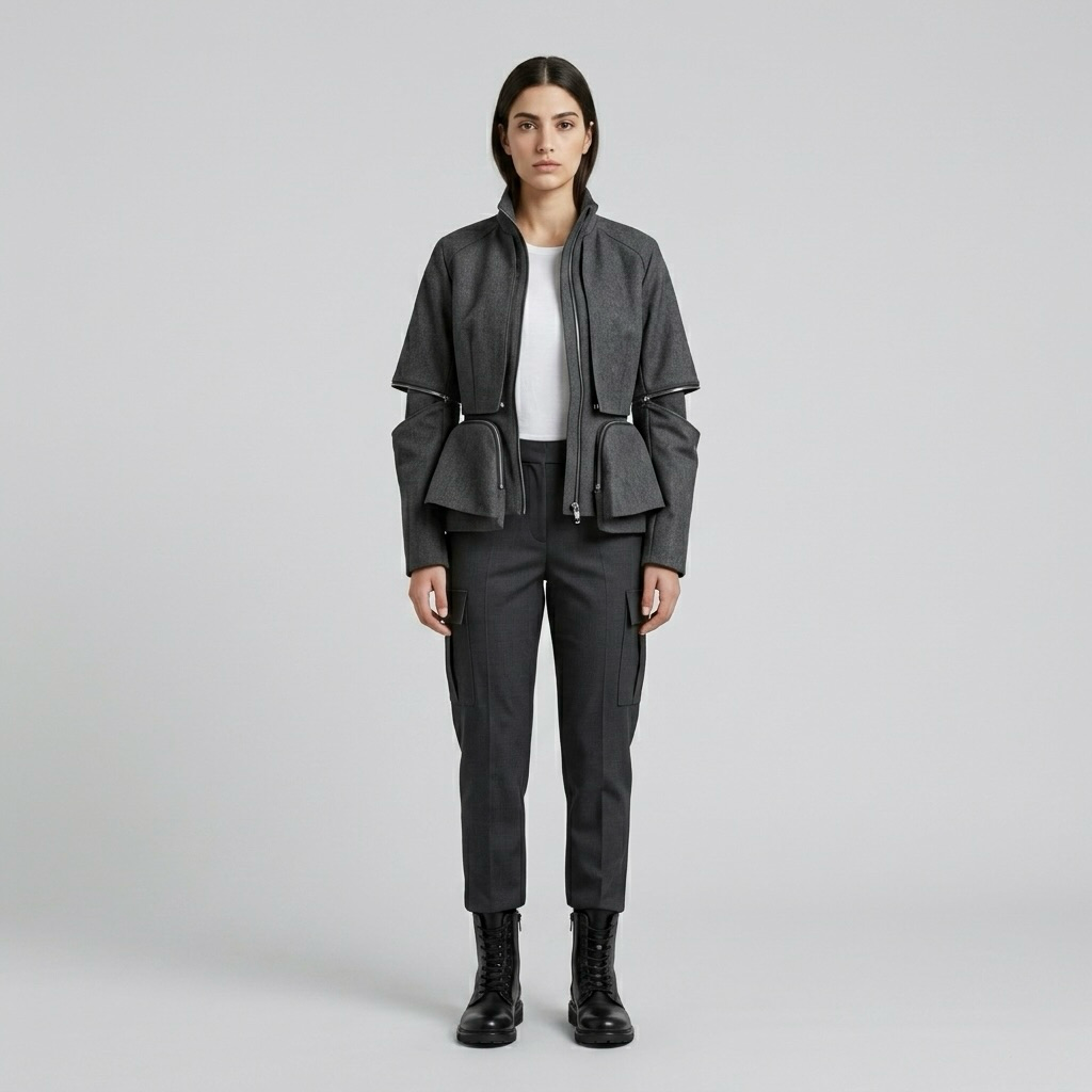 Modular Edge Utility Jacket with Segmented Panel Construction