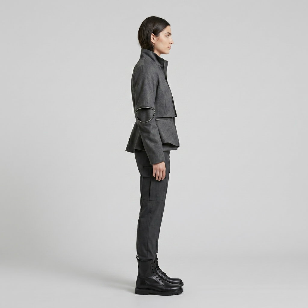 Modular Edge Utility Jacket with Segmented Panel Construction