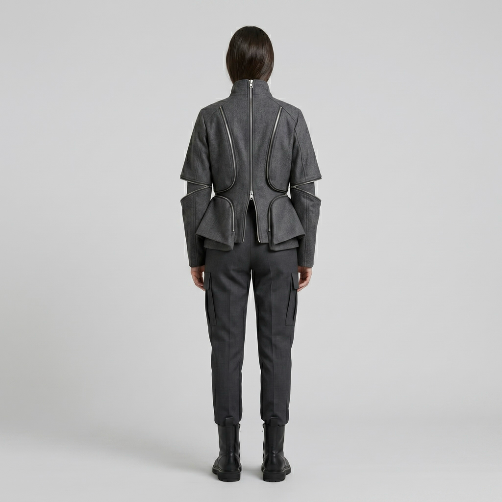 Modular Edge Utility Jacket with Segmented Panel Construction