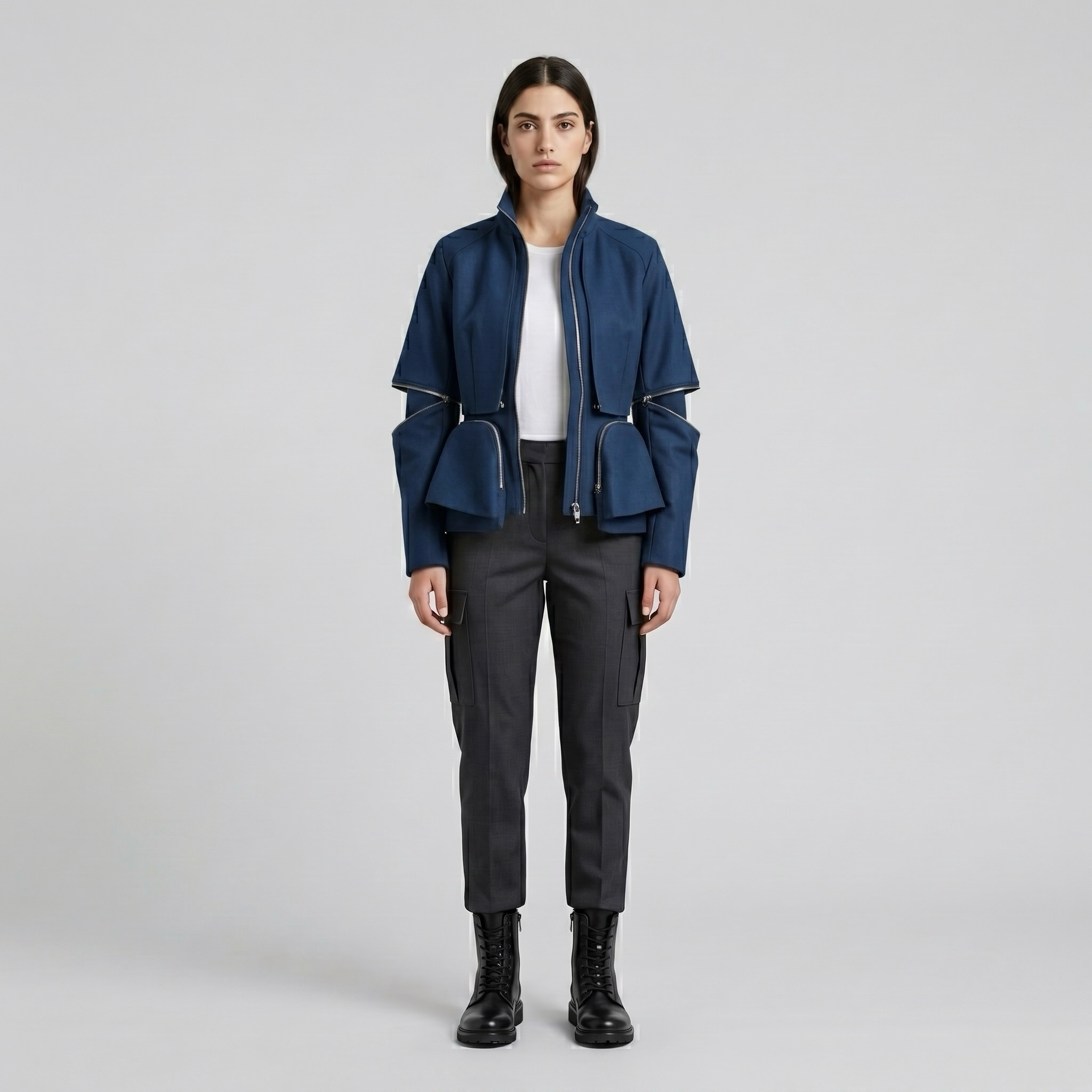 Modular Edge Utility Jacket with Segmented Panel Construction