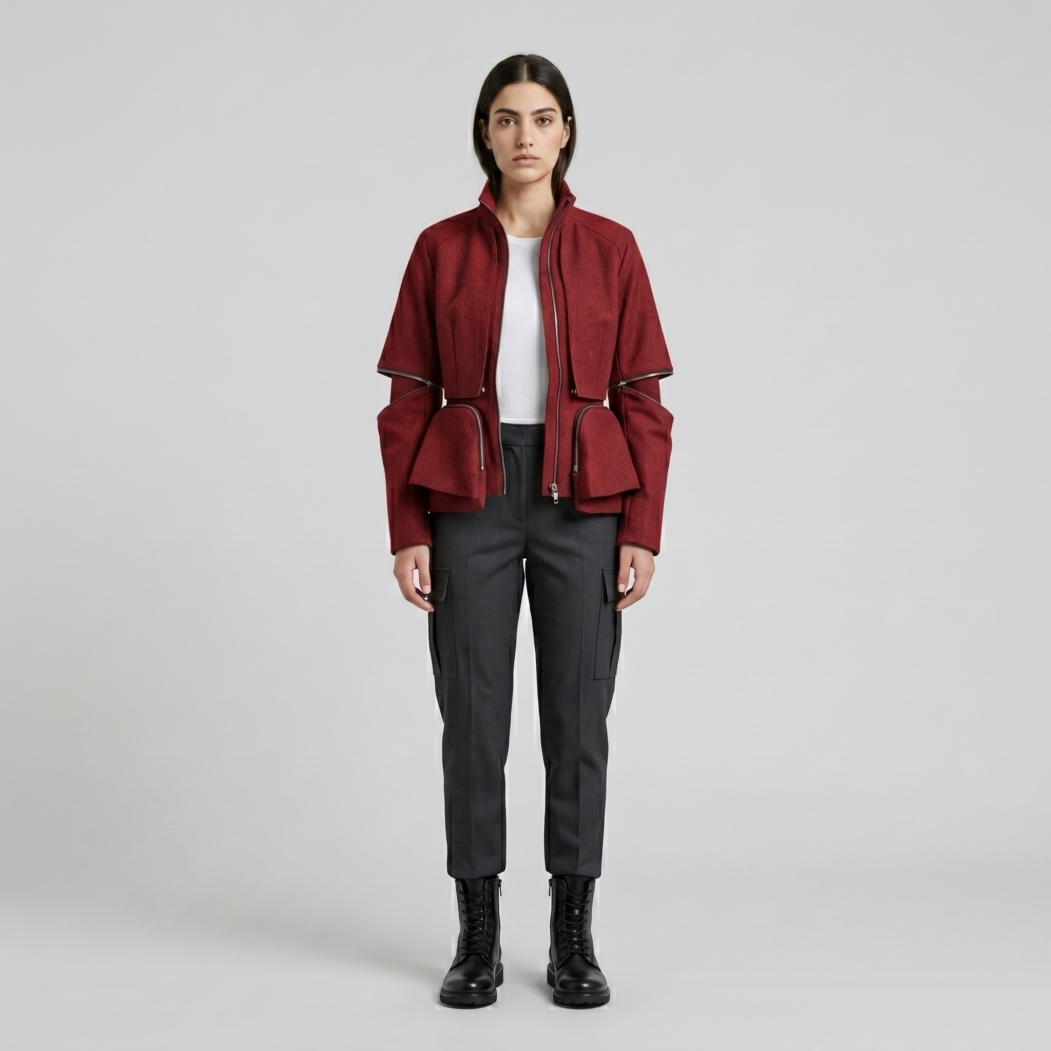 Modular Edge Utility Jacket with Segmented Panel Construction