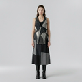 Mosaic Form Sculpted Vest with Interlocking Curved Panels