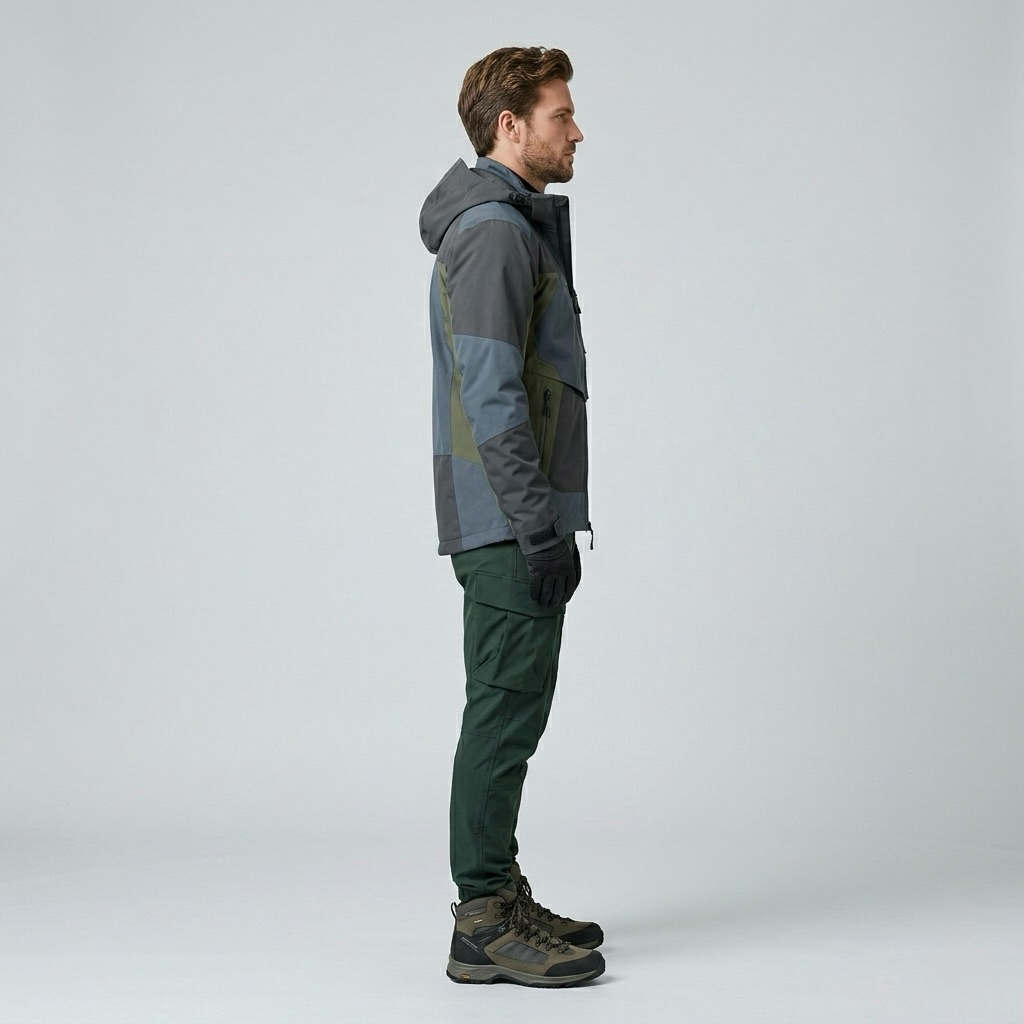 Terrain Shield Performance Utility Jacket with Color-Block Construction