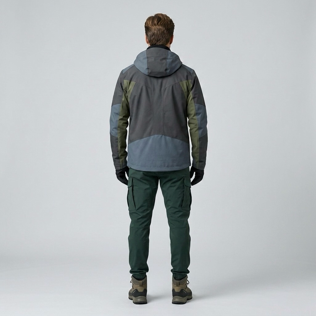 Terrain Shield Performance Utility Jacket with Color-Block Construction