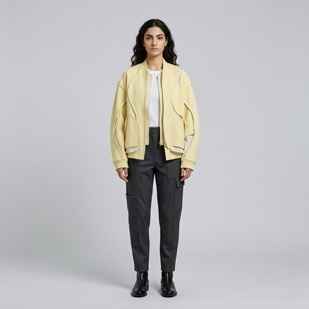 Orbit Seam Utility Bomber with Curved Seam Detailing