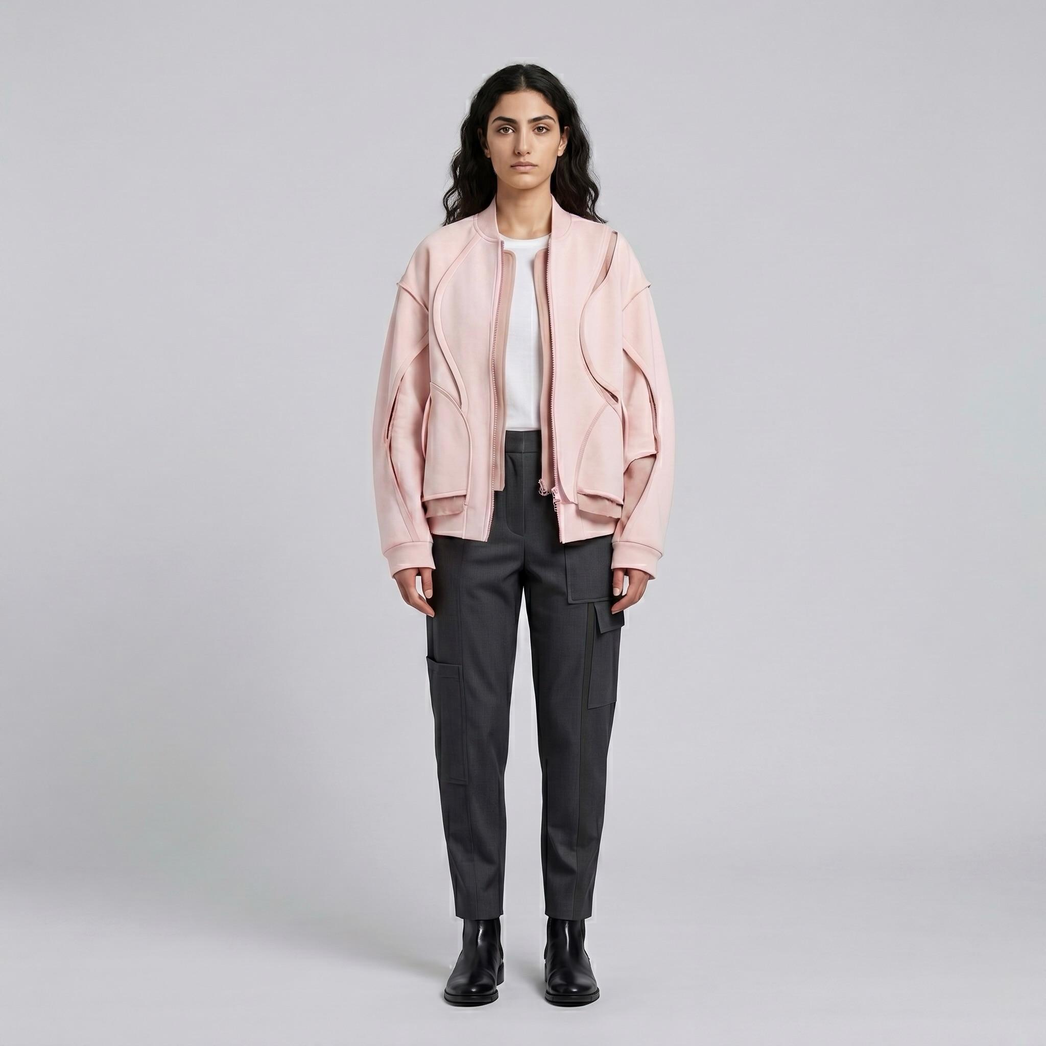 Orbit Seam Utility Bomber with Curved Seam Detailing