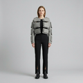 Modular Frame Sculpt Jacket with Geometric Block Construction
