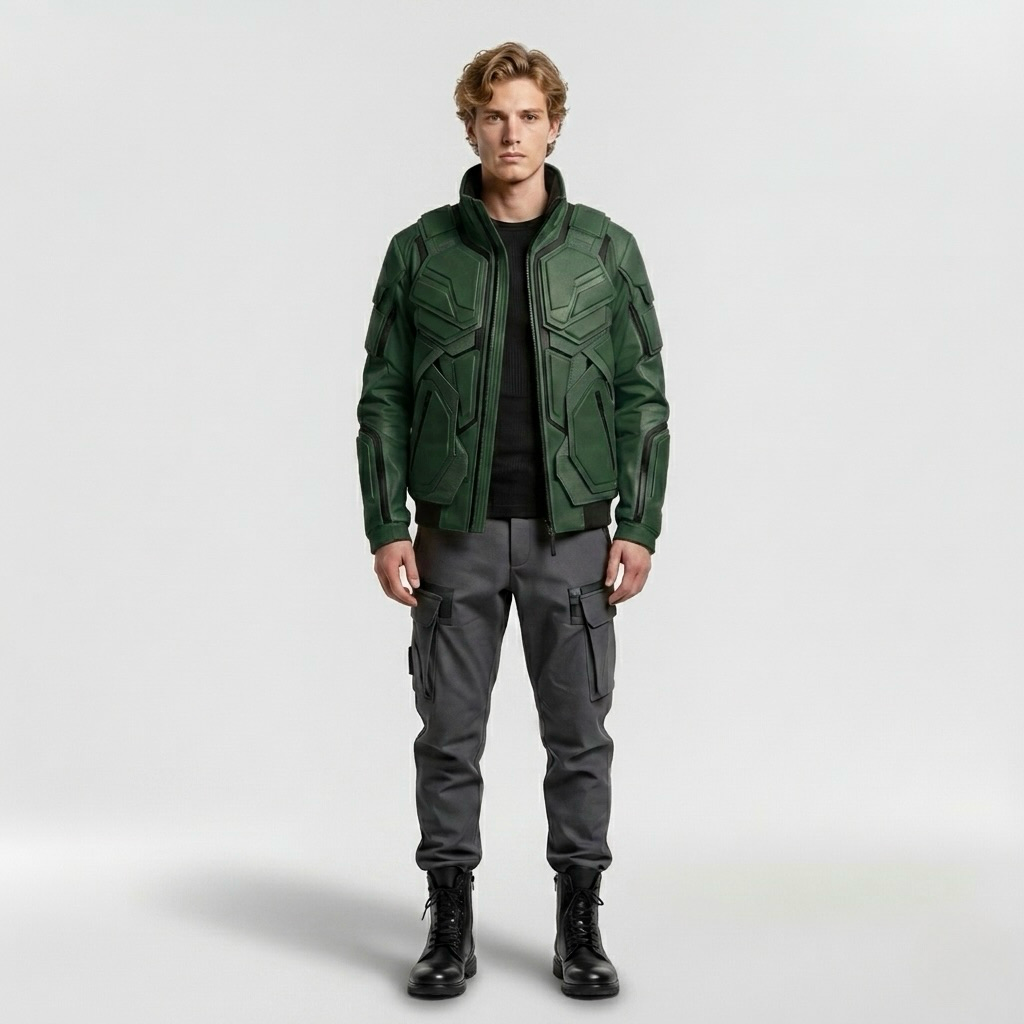 Volt-X Tactical Armor Jacket with Angular Segmented Panels