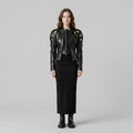 Halo Cutout Sculpt Jacket with Circular Cutout Construction