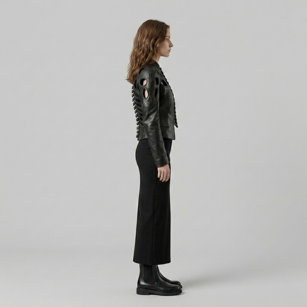 Halo Cutout Sculpt Jacket with Circular Cutout Construction