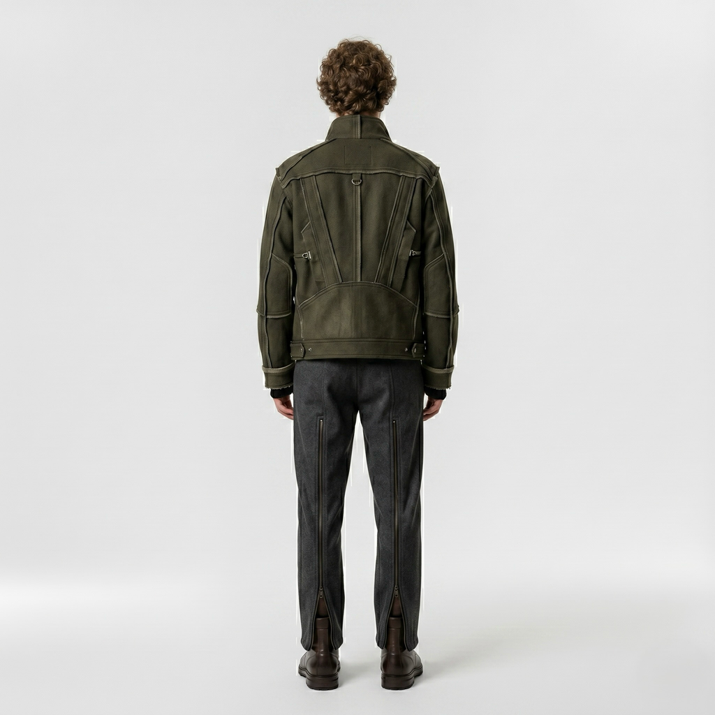 Terrain Edge Utility Jacket with Reinforced Seams and Oversized Pockets