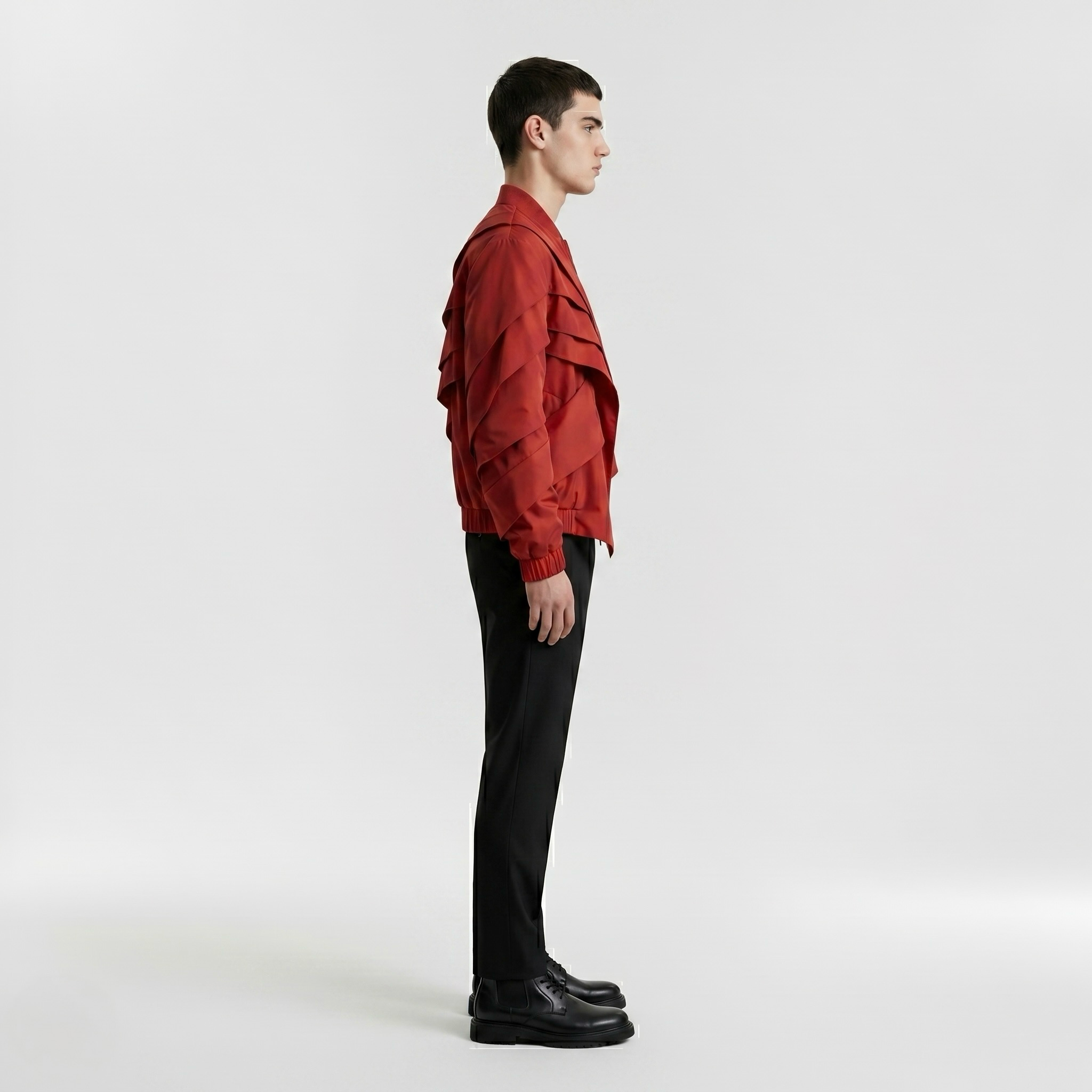 Cascade Avant-Garde Jacket with Layered Cascading Panels