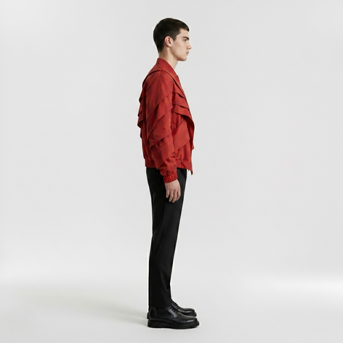 Cascade Avant-Garde Jacket with Layered Cascading Panels