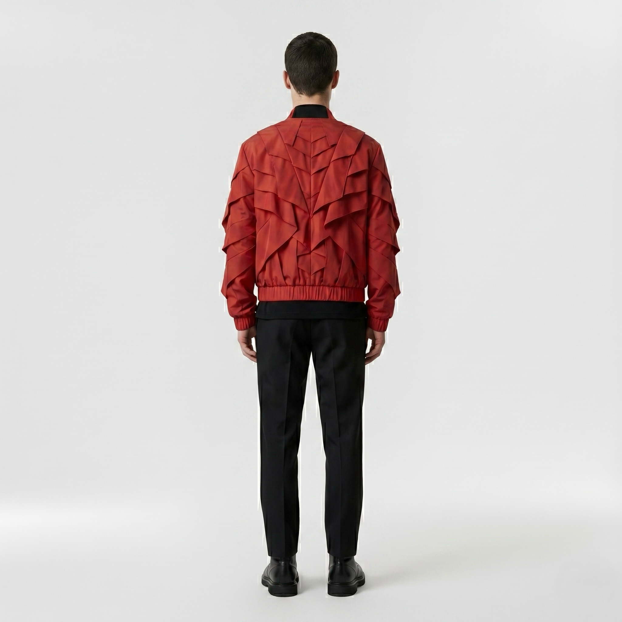 Cascade Avant-Garde Jacket with Layered Cascading Panels